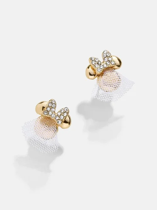 【Baublebar】★ピアス★ Minnie Mouse Bride Drop Earrings NIB Disney × Baublebar Minnie Mouse BRIDE Rhinestone